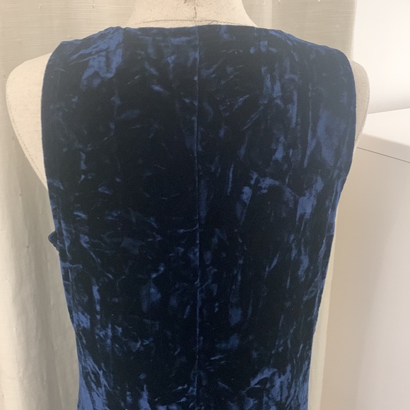 NWT Navy Velvet Maxi Dress size M - Picture 9 of 17